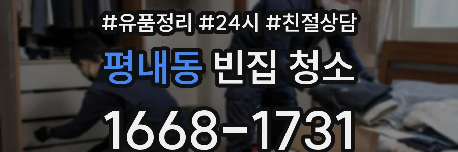 평내동 빈집 청소