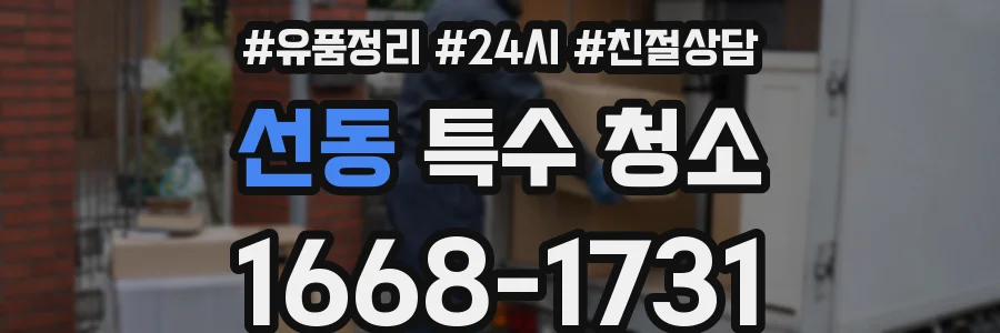 선동 특수 청소
