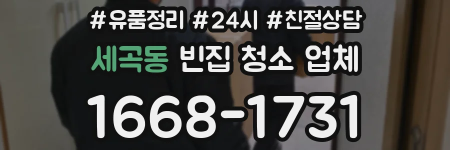 세곡동 빈집 청소 업체