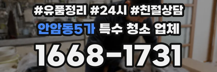 안암동5가 특수 청소 업체