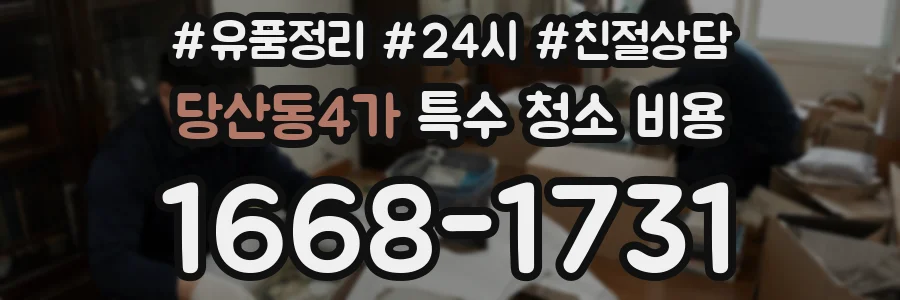 당산동4가 특수 청소 비용