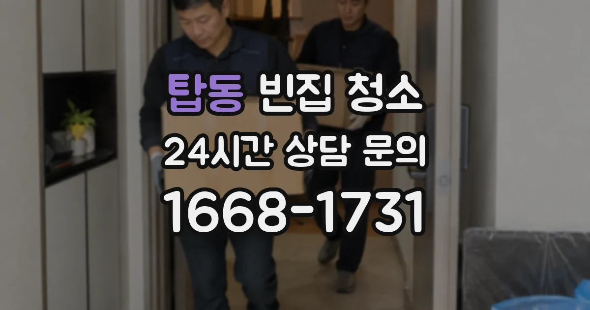 탑동 빈집 청소