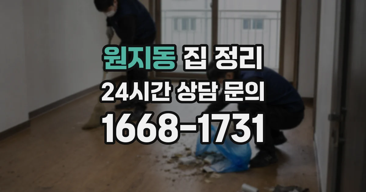 원지동 집 정리