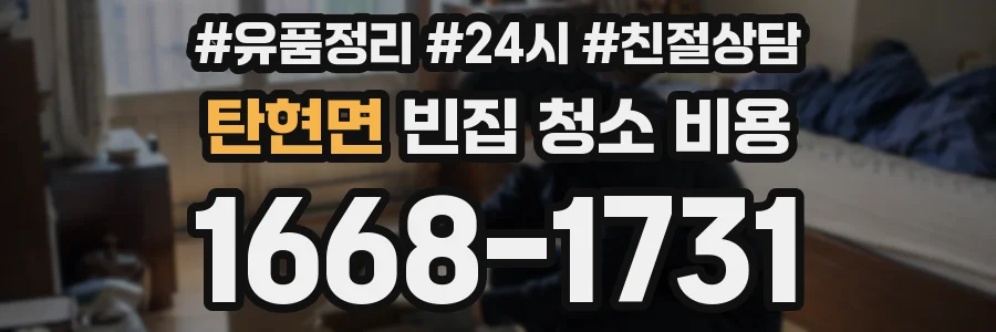 탄현면 빈집 청소 비용