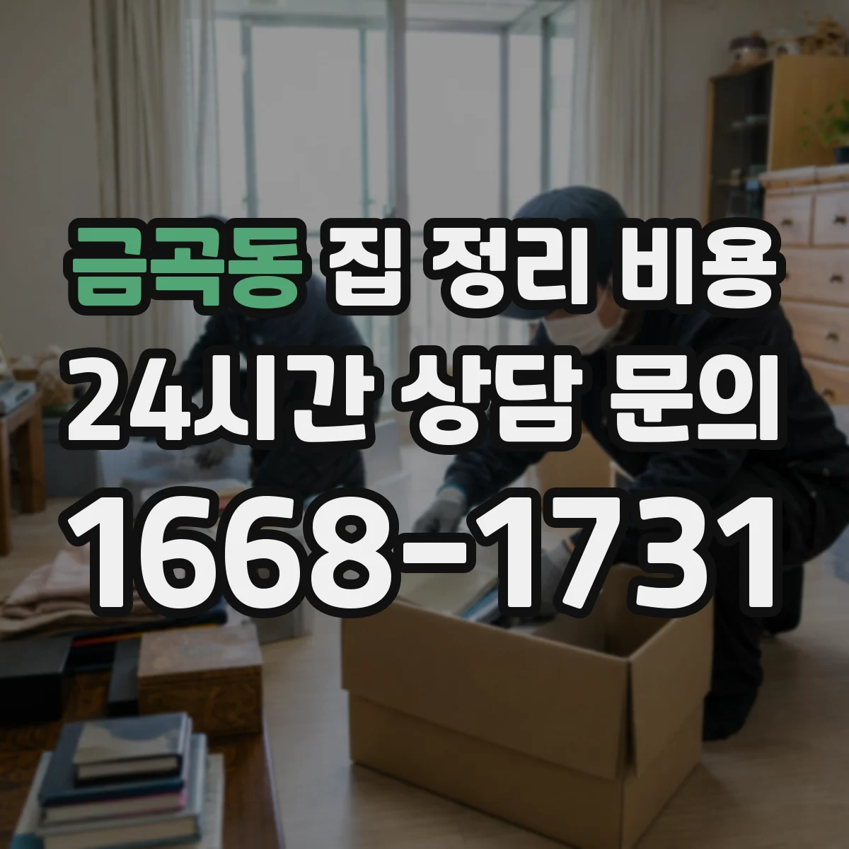 금곡동 집 정리 비용