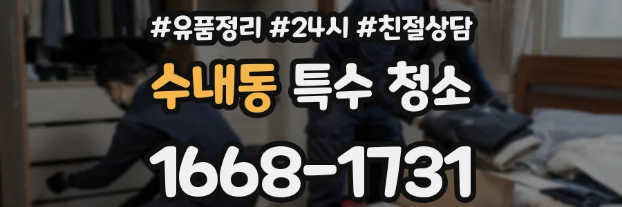 수내동 특수 청소