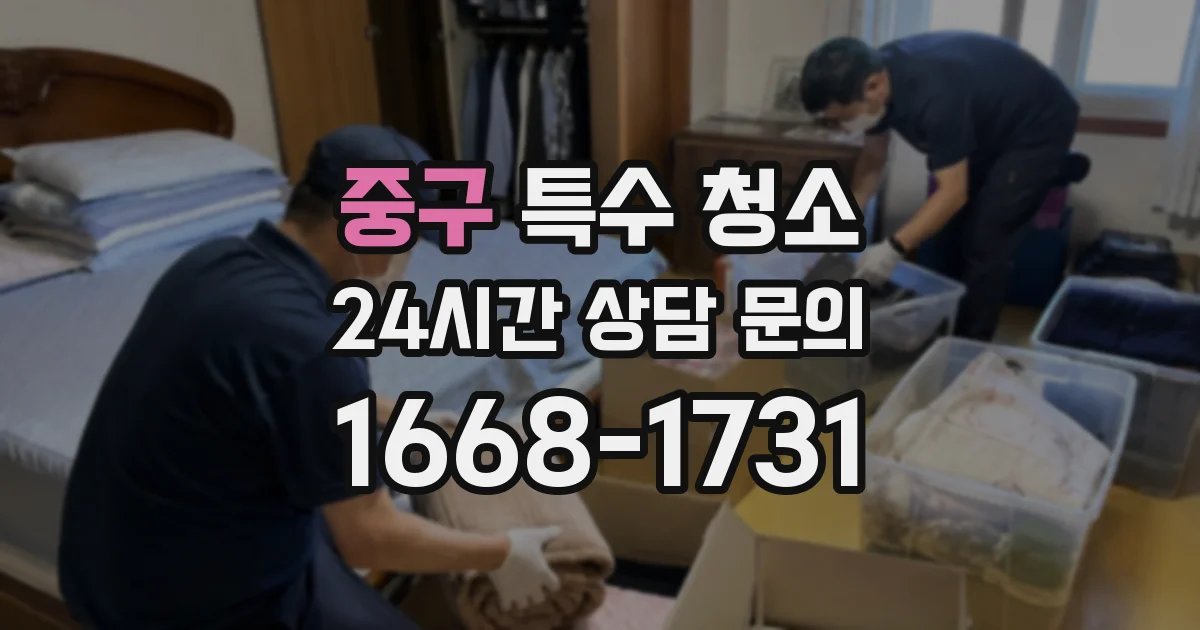 중구 특수 청소