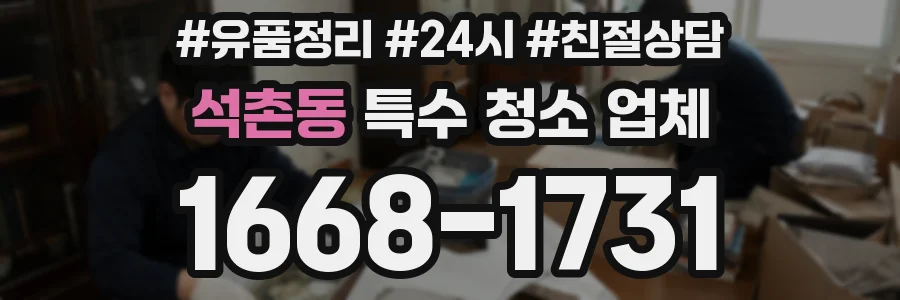 석촌동 특수 청소 업체