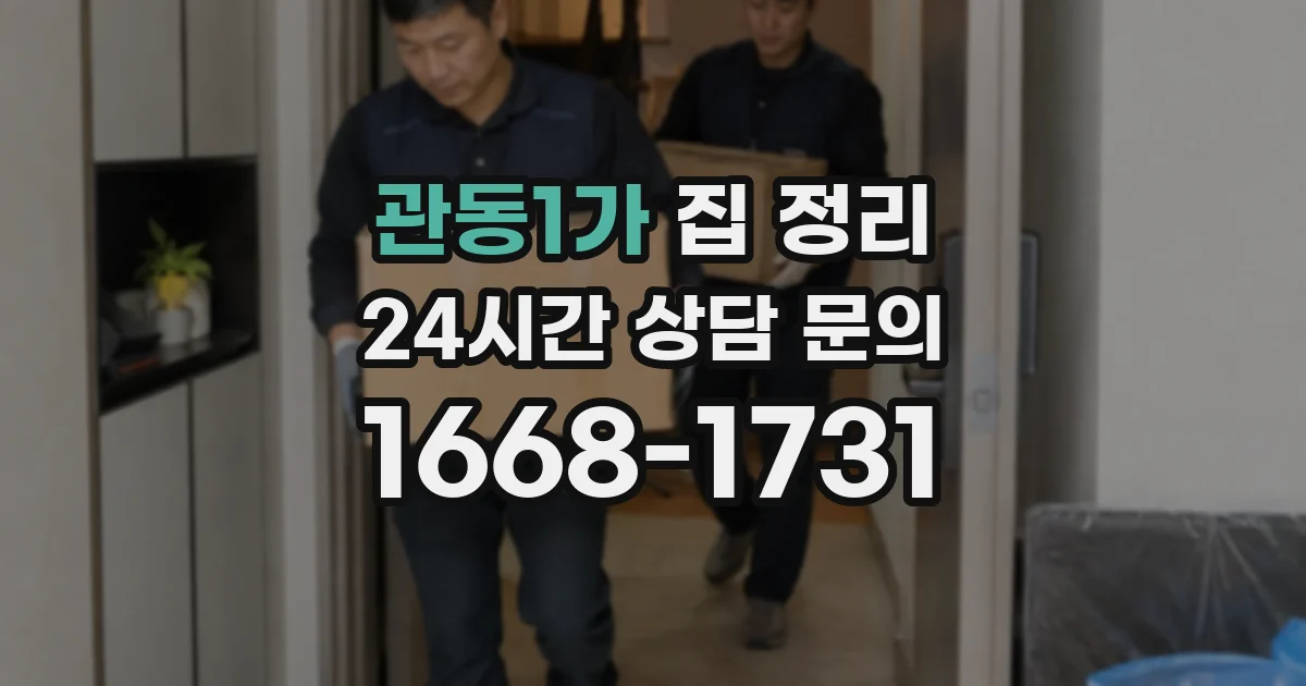 관동1가 집 정리