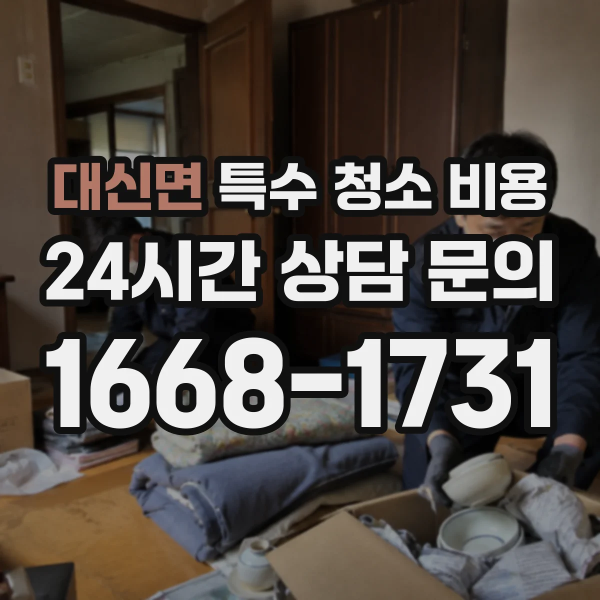 대신면 특수 청소 비용