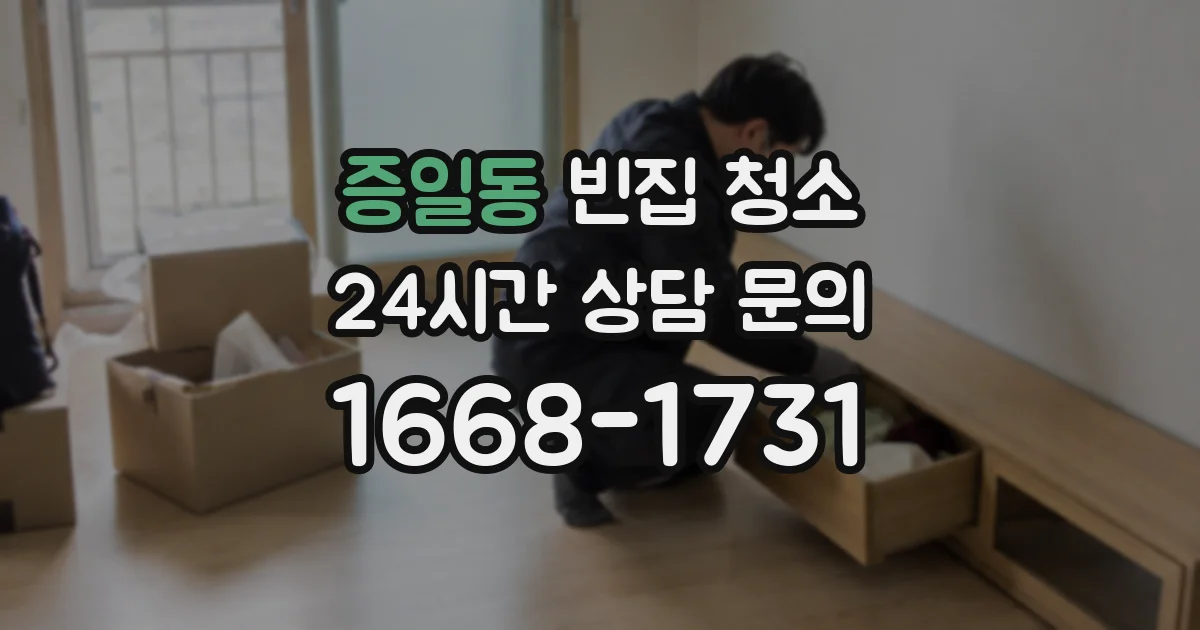 증일동 빈집 청소