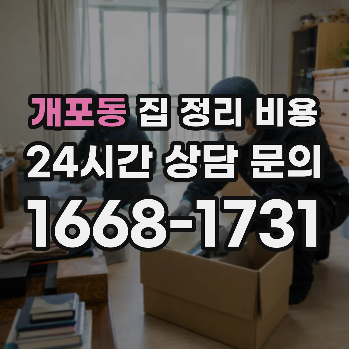 개포동 집 정리 비용