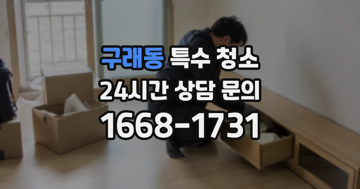 구래동 특수 청소