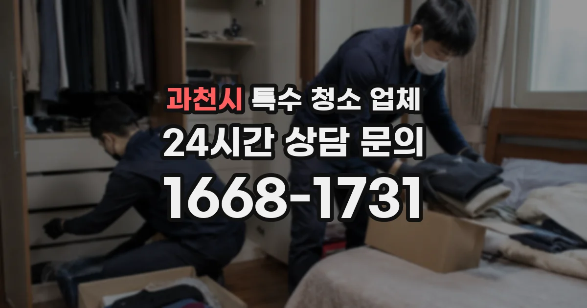 과천시 특수 청소 업체