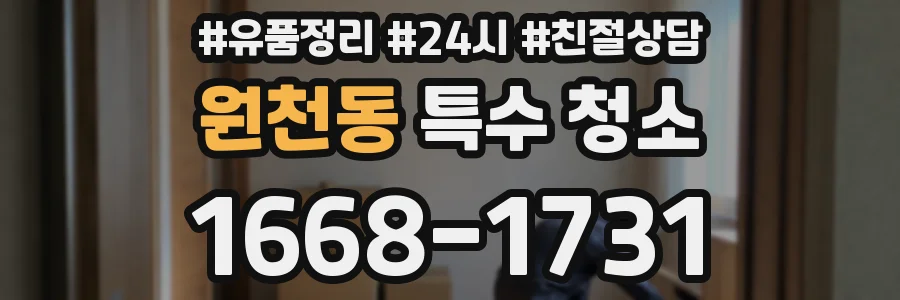 원천동 특수 청소