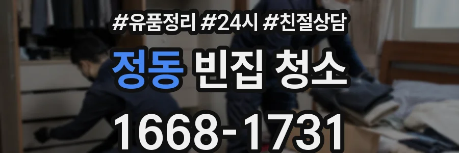 정동 빈집 청소