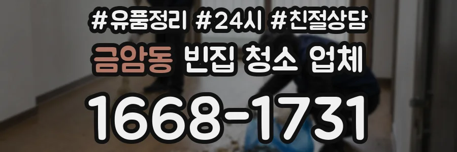 금암동 빈집 청소 업체
