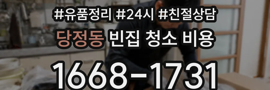 당정동 빈집 청소 비용