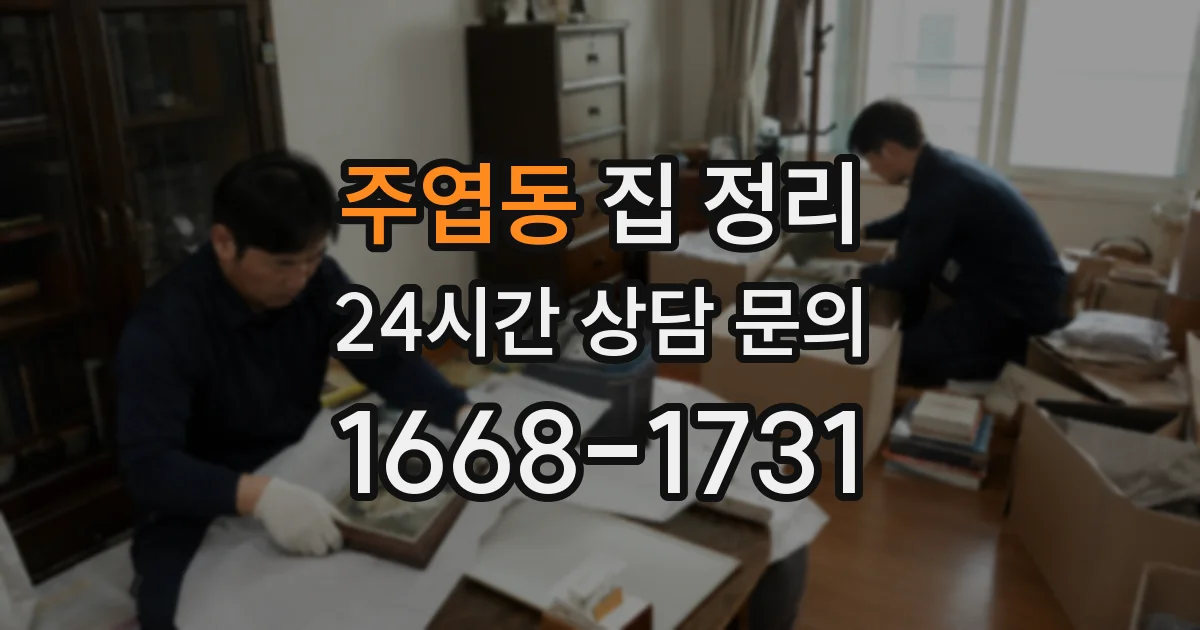 주엽동 집 정리