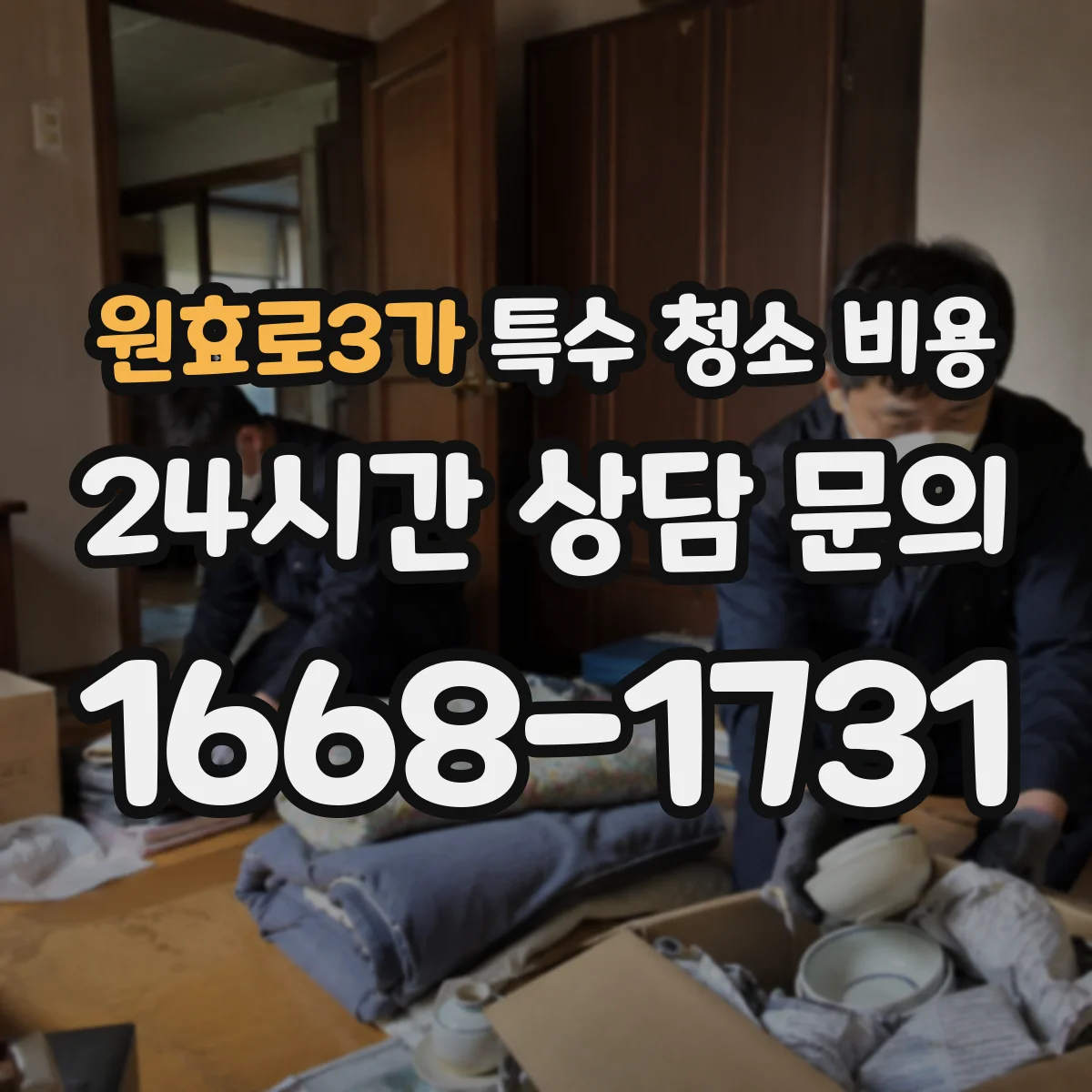 원효로3가 특수 청소 비용