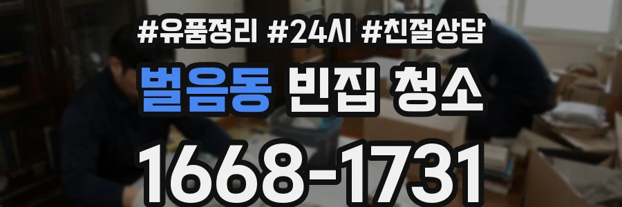 벌음동 빈집 청소