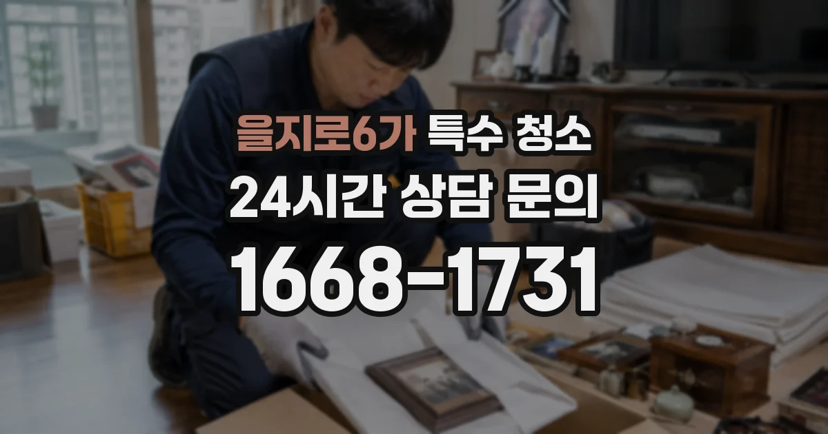을지로6가 특수 청소