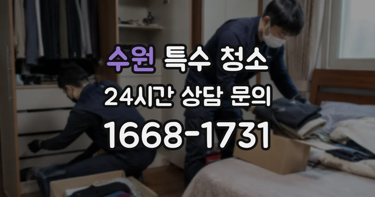 수원 특수 청소