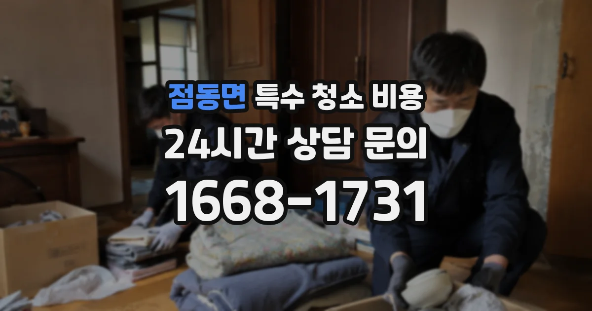 점동면 특수 청소 비용