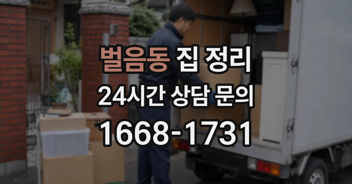 벌음동 집 정리