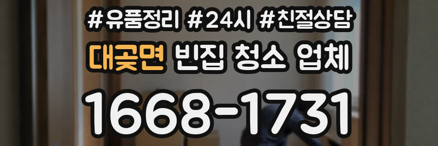 대곶면 빈집 청소 업체