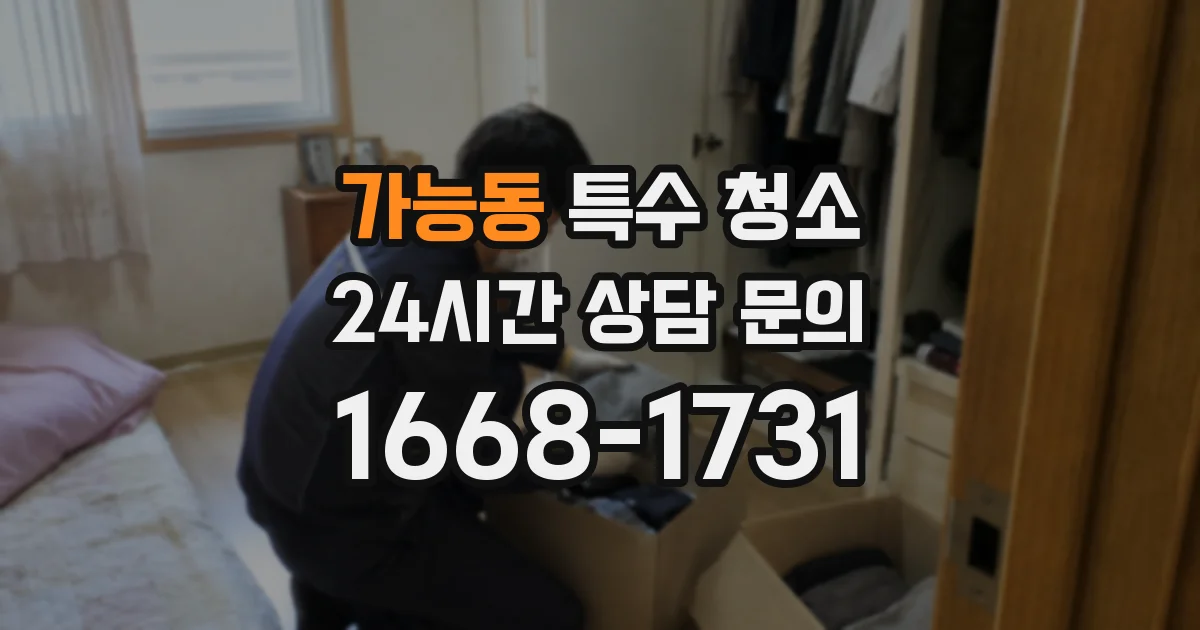 가능동 특수 청소