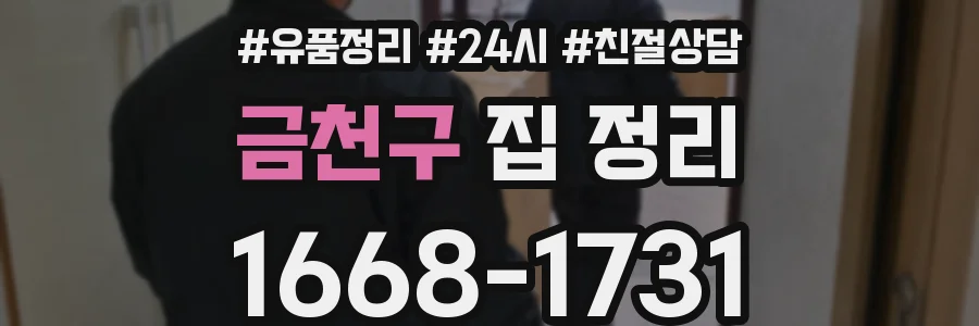 금천구 집 정리