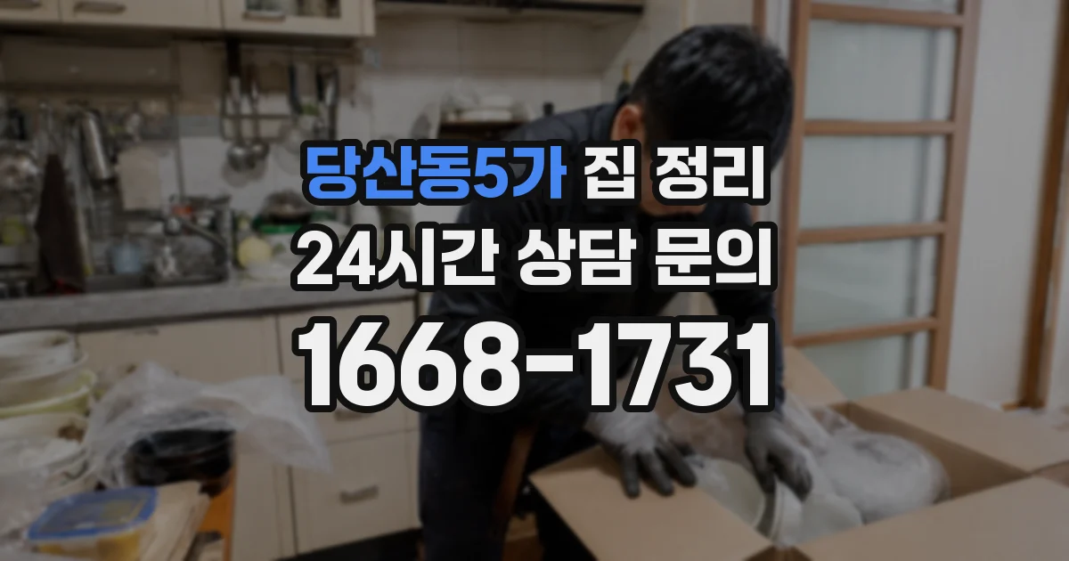 당산동5가 집 정리