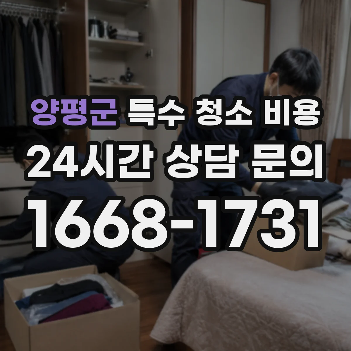 양평군 특수 청소 비용