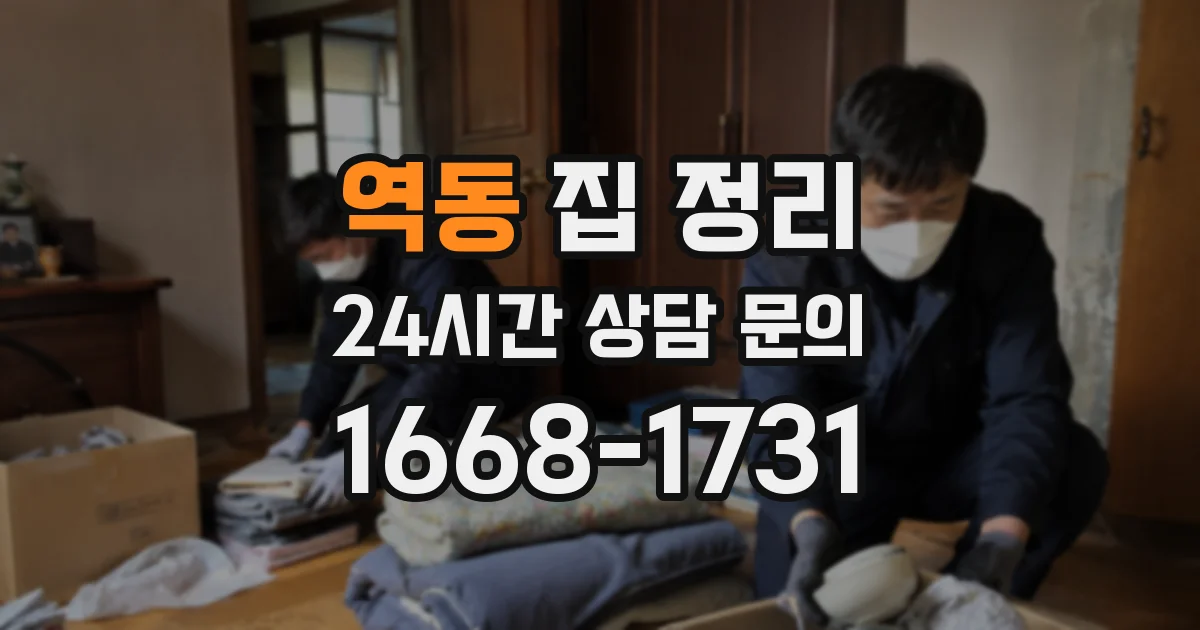 역동 집 정리