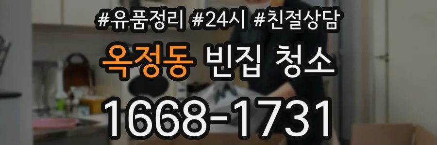 옥정동 빈집 청소
