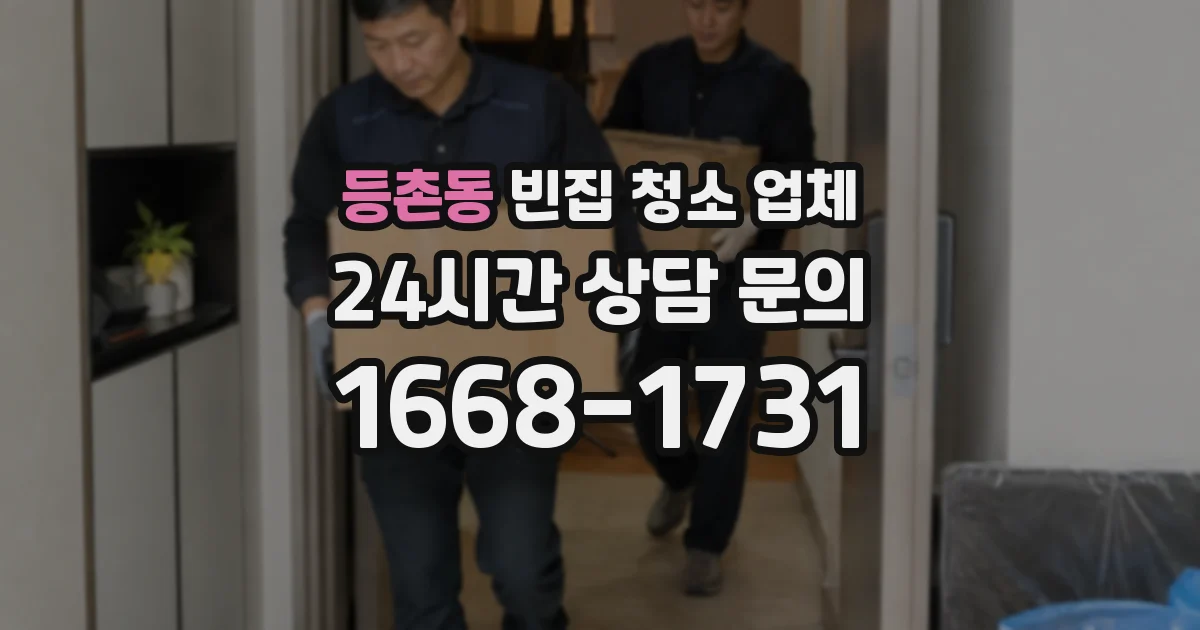 등촌동 빈집 청소 업체