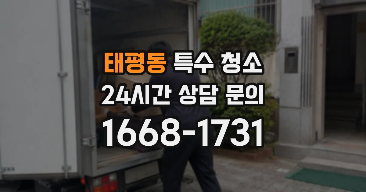태평동 특수 청소