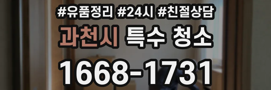 과천시 특수 청소