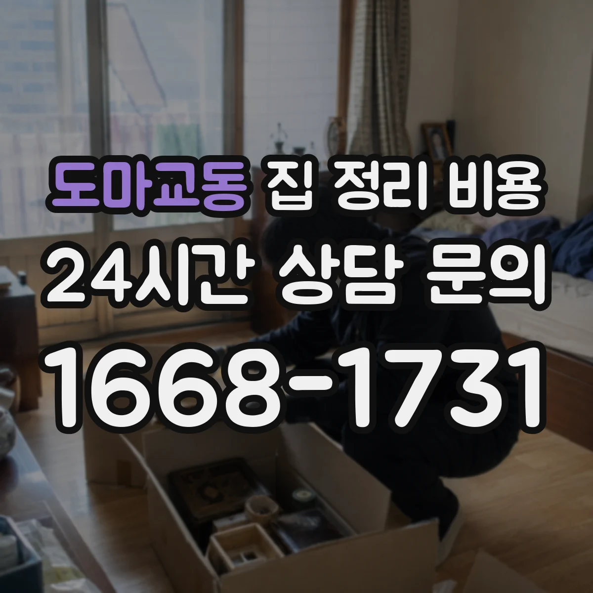 도마교동 집 정리 비용