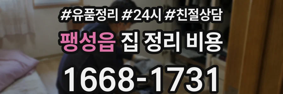 팽성읍 집 정리 비용