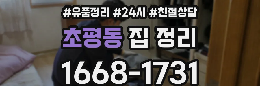 초평동 집 정리