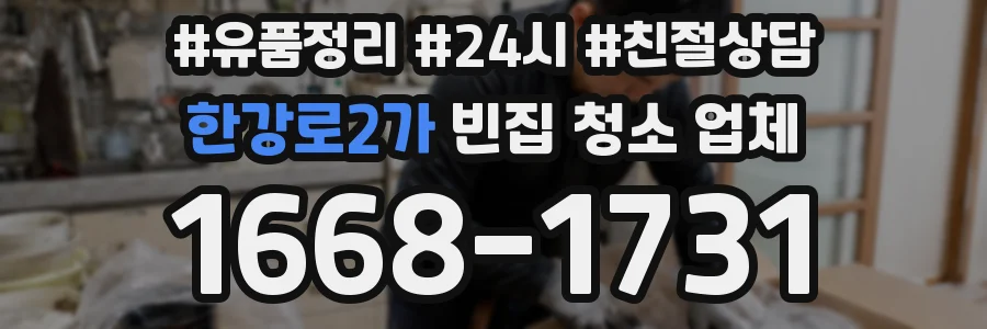 한강로2가 빈집 청소 업체