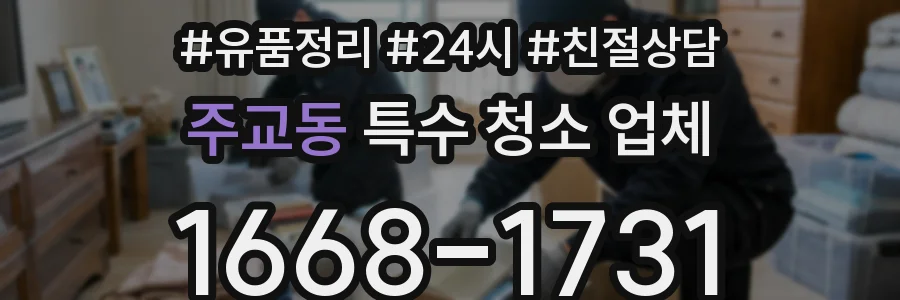 주교동 특수 청소 업체