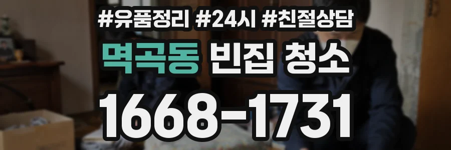 멱곡동 빈집 청소