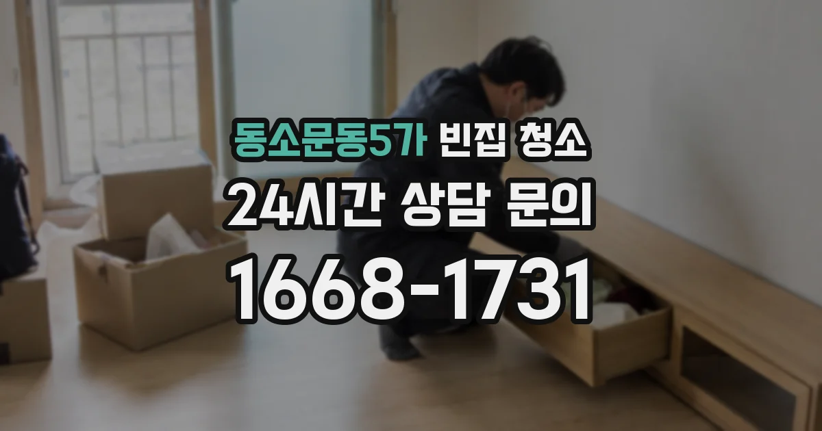 동소문동5가 빈집 청소