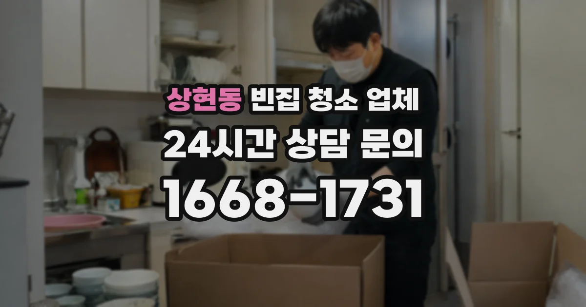상현동 빈집 청소 업체