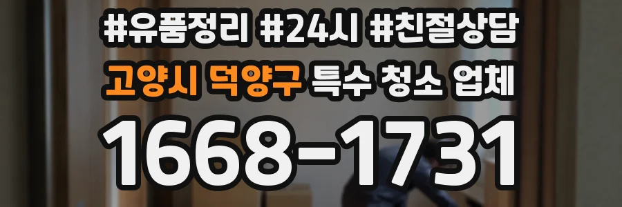 고양시 덕양구 특수 청소 업체