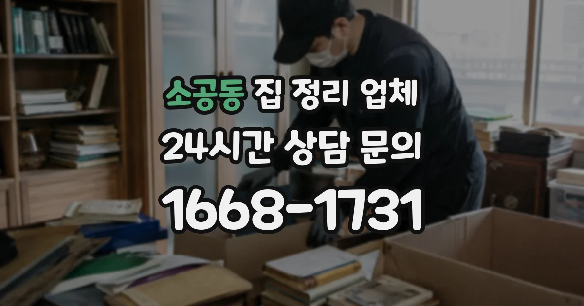 소공동 집 정리 업체