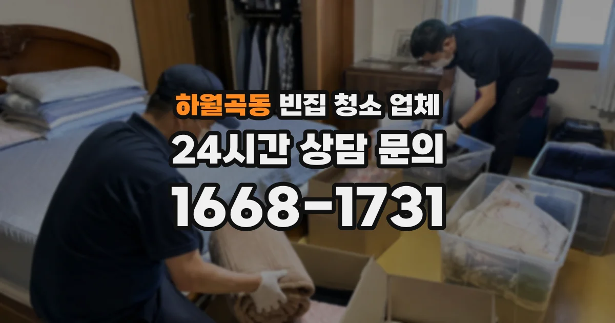 하월곡동 빈집 청소 업체